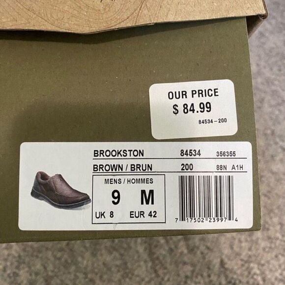 NWT Nunn Bush Men’s All-Terain Comfort Brown Brookston Slip-on loafer Size 9 - Picture 7 of 8